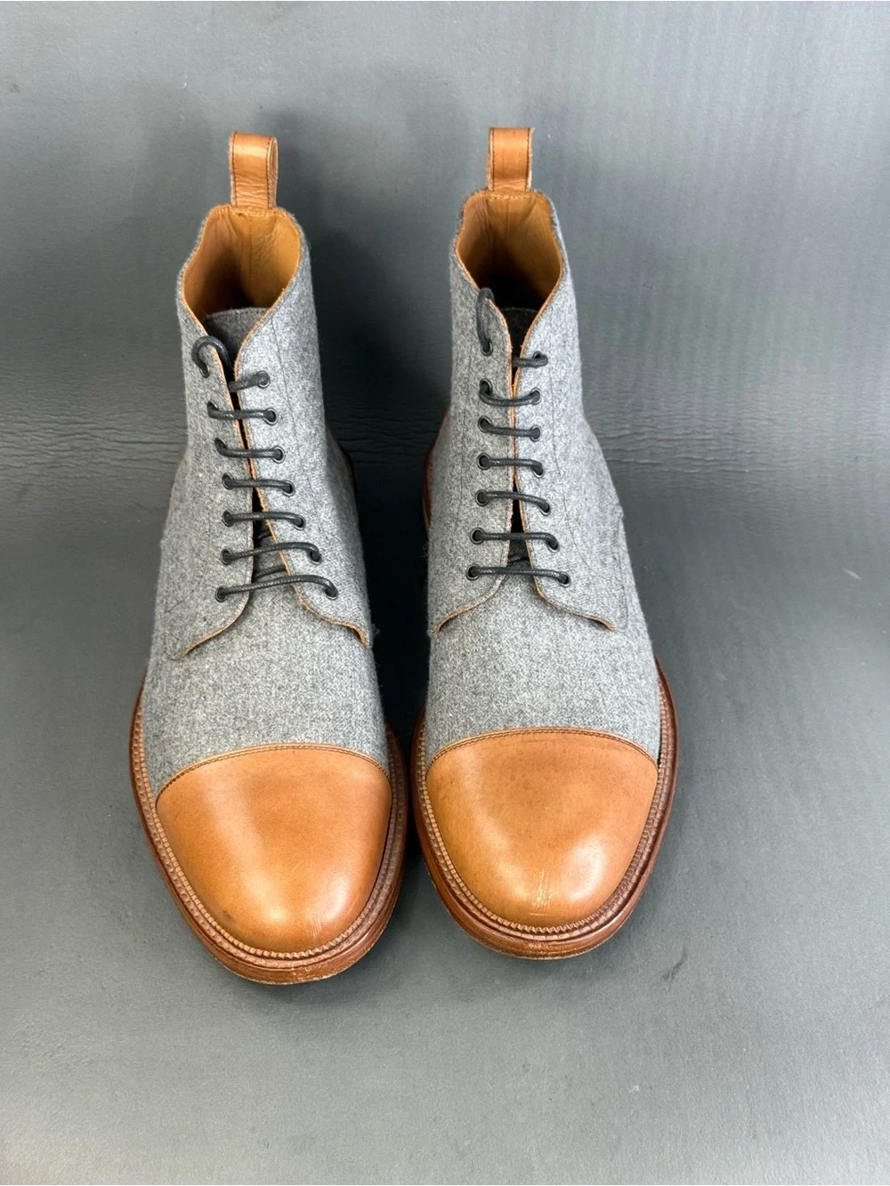 Taft Men's The Jack lace-up Boot shoes brown gray size 12 (45)